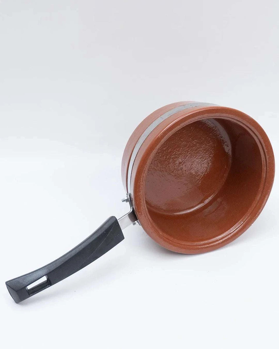 Clay Saucepan (Glazed) cooking capacity 1 kg
