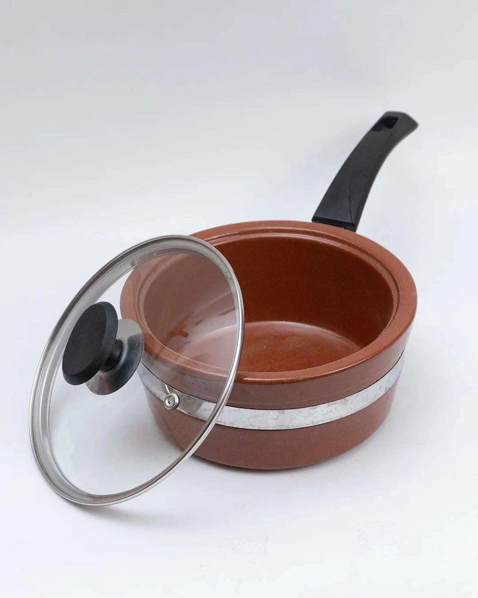 Clay Saucepan (Glazed) cooking capacity 1 kg