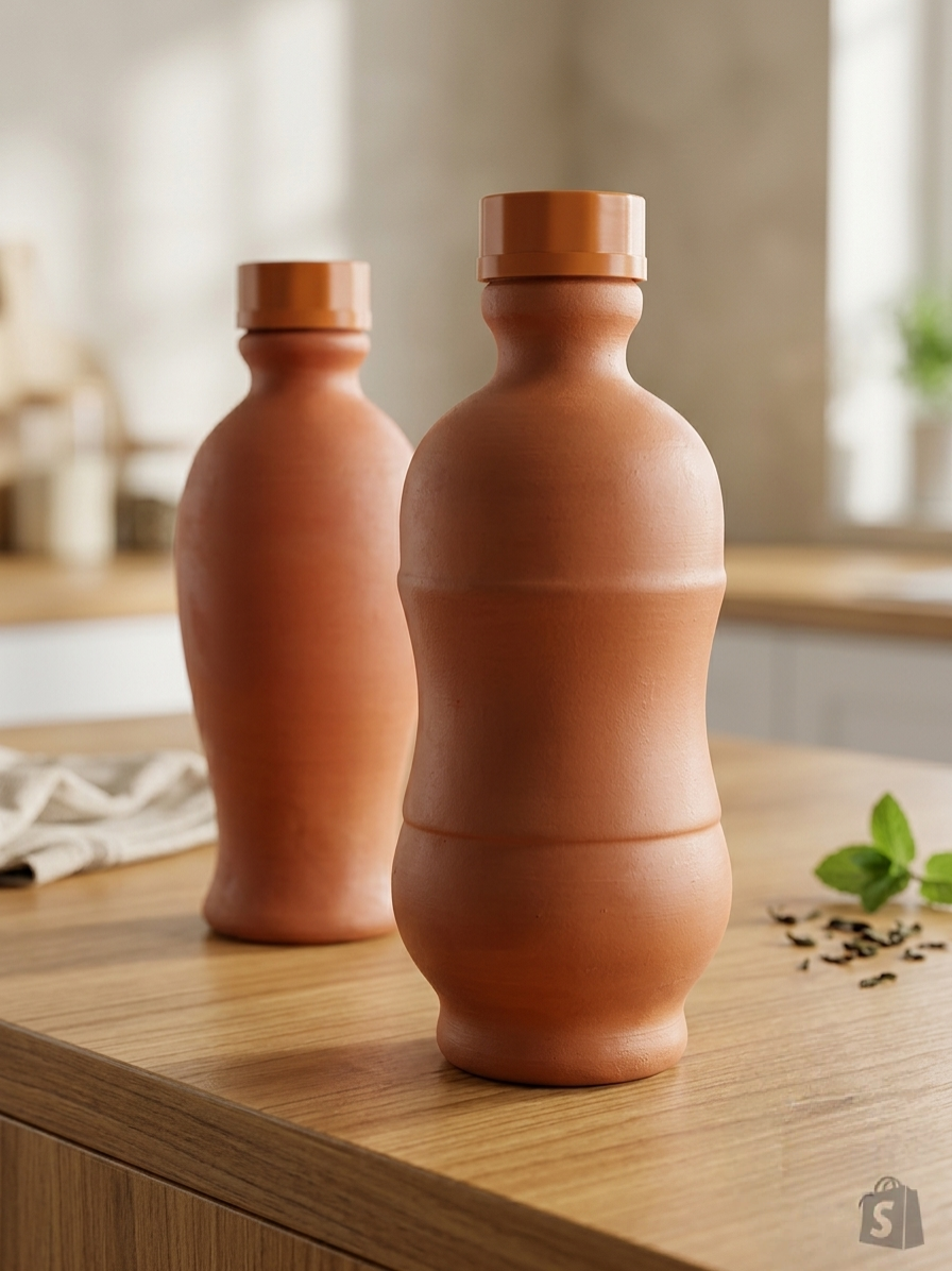 Clay Water Bottle