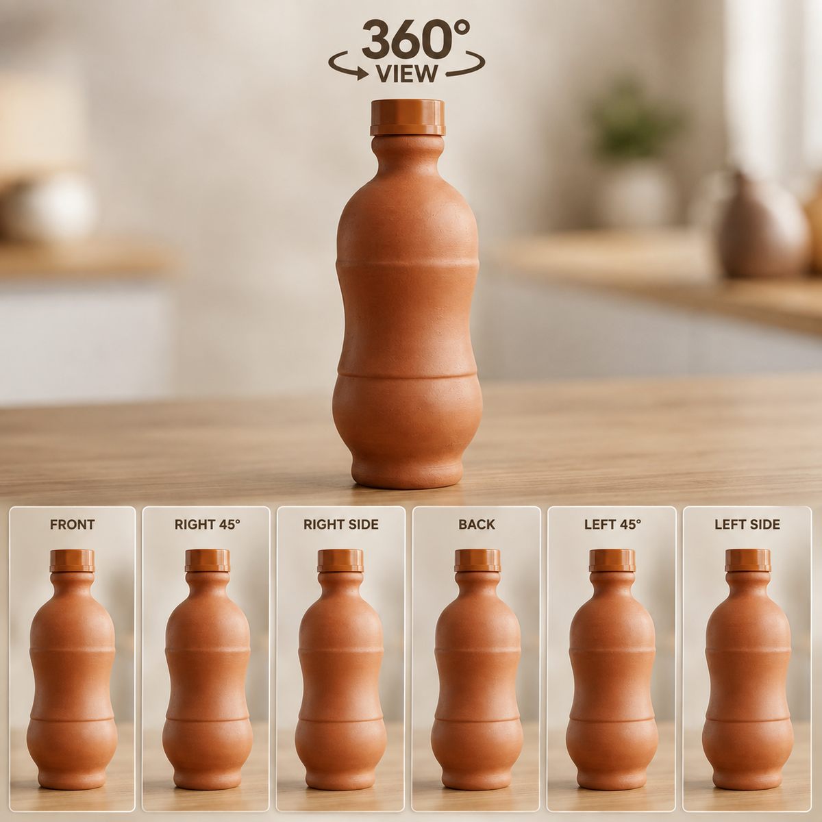 Clay Water Bottle